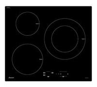 SAUTER SPI4300B Table de cuisson Induction - 3 zones - 7200W - L60 x P52cm - Revetement verre - Noir