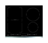 Sauter SPI4664X - Table de cuisson à induction - 4 plaques de cuisson - Niche - largeur : 56 cm - profondeur : 49 cm - avec garnitures en acier inoxydable - noir