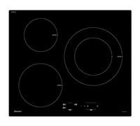 sauter table de cuisson induction 60cm 3 foyers 7200w noir SPI4367B