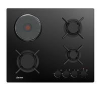 Sauter Table de cuisson mixte 60cm 4 feux noir - SPG3601BM