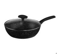 JJA 111011 Sauteuse + Couvercle Forgé + Revêtement Pierre Aluminium 28 cm