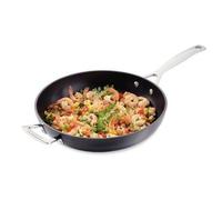 Le Creuset Sauteuse en Aluminium Forgé avec Poignée d'Assistance, 30 cm, Anthracite/Argenté,51101300010202