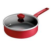 Tefal Sauteuse anti-adhésive C2893202 24 cm avec couvercle rouge G