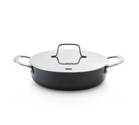 Sauteuse avec 2 anses et son couvercle Maestro 24 cm - Beka - Noir - Aluminium noir et inox G
