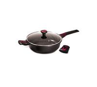 Sauteuse avec couvercle granit Pro céramique 28 cm - - Noir - Fonte Aluminium