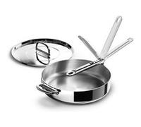 Sauteuse avec couvercle Joseph Joseph Space Steel 28cm Inox gris