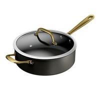Sauteuse avec couvercle Tefal Paul Bocuse G3373302 26 cm Gris Gris charbon mat poignée rivetée dorée