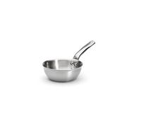 De Buyer - Sauteuse bombée en inox 3 couches ALCHIMY - 16 cm - Fabriquée en France, Sans PFAS, Maîtrise de la Cuisson, Inox 18/10, Tous Feux + Four, Finition Poli Brossé, Gris