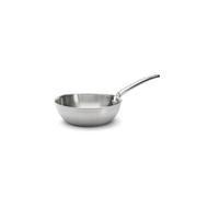 De Buyer Sauteuse bombée Alchimy 3 couches 24 cm – Inox 18/10, Poli brossé, Tous feux + four