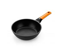 BRA Efficient Orange | Sauteuse 20 cm, Fonte d’Aluminium avec Revêtement Antiadhésif Platinum Plus sans PFOA, Compatible Tous Feux Dont Induction
