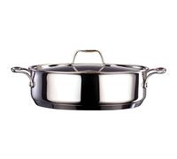 Sauteuse Chef en inox 2 anses + couvercle - D:28cm