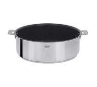 Cristel - S26QE- Sauteuse inox 26cm sans poignée amovible - Anti-adhérent Exceliss+ Collection Mutine