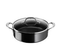 Poêle Lagostina Desideria Céramique Sauteuse 2 anses 26 cm + couvercle Noir Noir