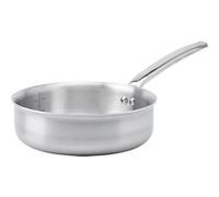 De Buyer - Sauteuse à bords droits en inox 3 couches ALCHIMY - 24 cm - Fabriquée en France, Sans PFAS, Maîtrise de la Cuisson, Inox 18/10, Tous Feux + Four, Finition Poli Brossé
