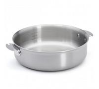 De Buyer – Sauteuse Alchimy Loqy 24 cm – Inox, sans manche, compatible tous feux et lave-vaisselle
