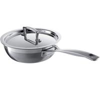 Sauteuse Du Chef Anti-Adhérente Avec Couvercle, 24 Cm, Inox 3-Ply, Argenté,96201424001000