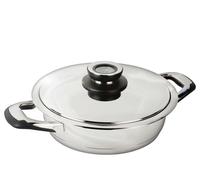 ECOVITAM - Sauteuse 3L Inox 18/10 - Diamètre 24cm - Tous feux - Thermomètre intégré