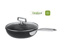 Sauteuse en aluminium Ø28 cm - Revêtement céramique Ceraliss+ - Noir Cristel
