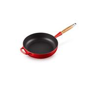 Sauteuse en fonte émaillée avec manche en bois 28 cm Cerise