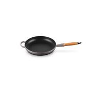 Le Creuset Signature 20258284440422 Flint Poêle en fonte avec manche en bois 28 cm