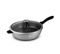 Sauteuse Grise Fonte D'aluminium 24cm Anti Adhésif Tfi