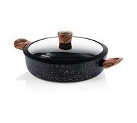 Westinghouse sauteuse induction - 28cm casserole anti adhésive - tout feux - couvercle en verre - edition spéciale brun G