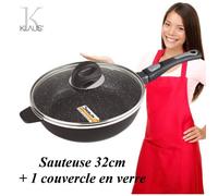 Sauteuse - Klaus - 32cm - Antiadhésive - Pierre - Fonte d'aluminium