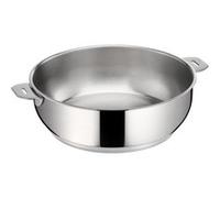 Lagostina Salvaspazio Sauteuse 24 cm, Inox 18/10 haute qualité, Empilable, Tous feux dont induction + four, rangement facile, Fabriqué en Italie 012132031724