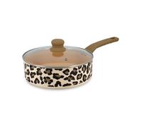 Sauteuse léopard 24cm en aluminium recyclé marron