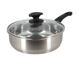Sauteuse - MENASTYL - 6020248 - En acier inoxydable - 24 cm - Tous feux dont induction