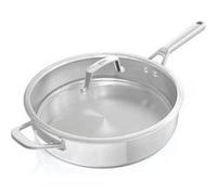 Sauteuse 26cm inox - Ninja EverClad - C90126EUI - construction 3 couches inox 18/10 - tous feux dont induction