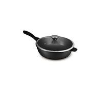 Sauteuse Noire Fonte D'aluminium 24cm Avec Couvercle Tfi