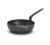 Sauteuse paysanne en tôle bleue carbone ø 24 cm