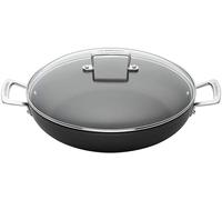 Sauteuse Provençale Anti-Adhérente En Aluminium Forgé Avec Couvercle, 24 Cm, Anthracite/Argenté,51107240010502