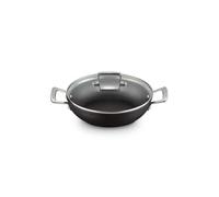 Sauteuse Provençale Anti-Adhérente Les Forgées avec Couvercle en Verre 26 cm
