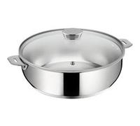 Sauteuse Salvaspazio+ avec son couvercle 24 cm en inox - Lagostina - Argent / Métallique - Acier Inoxydable (inox) acier G