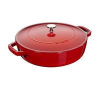 Sauteuse - STAUB - Chistera - 28 cm - Cerise - Fonte émaillée