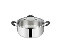 Lagostina Sauteuse Tempra 26 cm – 2 anses avec couvercle – Acier inoxydable (Argent)