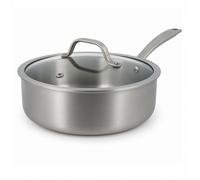 Sauteuse triply 24cm en inox couvercle verre fabriquÉe en france