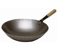 Sauteuse wok professionnel en acier 360 mm