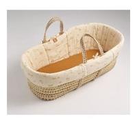 Couffin bébé en fibres naturelles avec habillage tissu - ORSINO