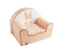Fauteuil Club en Coton Rose