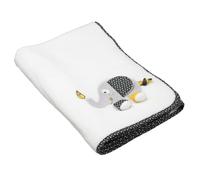 Couverture bébé en velours - babyfan blanc TU