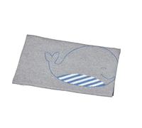 Couverture Maille Bébé Blue Baleine - Sauthon Baby Deco