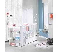SAUTHON ELOI Lit Combiné 3 en 1 Évolutif 60 x 120 en 90x190 cm - Blanc