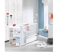 Sauthon Eloi Lit Combiné 3 En 1 Évolutif 60 X 120 En 90x190 Cm - Blanc