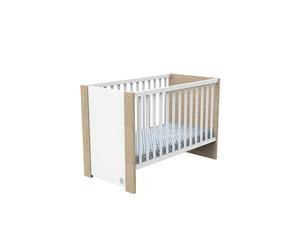 Sauthon - Lit Antonin 60 x 120 cm chêne / blanc