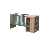 SAUTHON - Lit combiné évolutif Nova 120 x 60 cm gris volcan