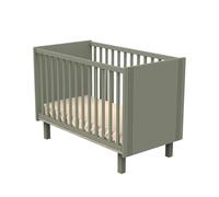 SAUTHON - Chambre Eleonore Kaki : lit, commode