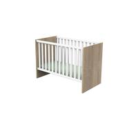 SAUTHON - Chambre Nova blanc lin : lit, commode, armoire